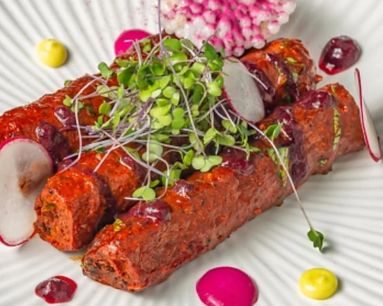 Nawabi seekh kebabs with herbs